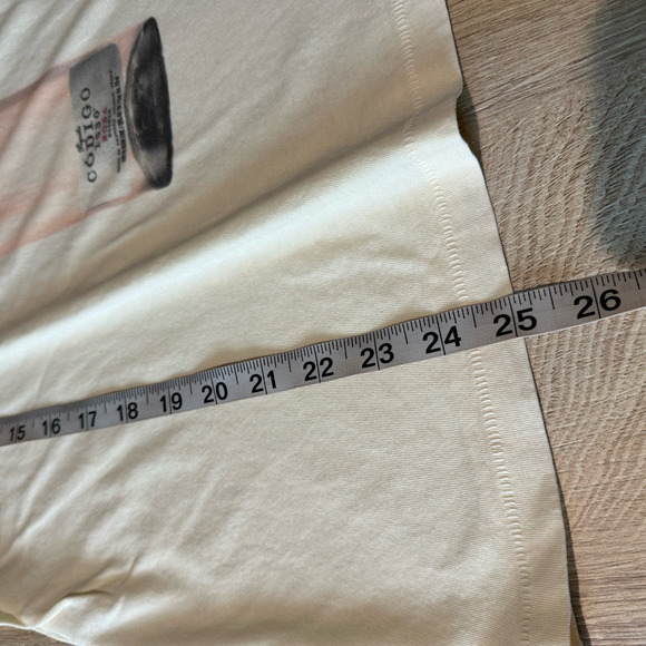 NWT Lucky Brand x Codigo 1530 Rosa Logo Tee Cream L - Picture 7 of 7